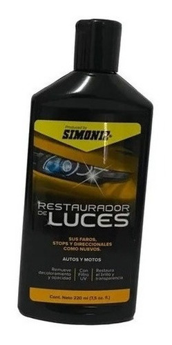 Restaurador De Luces Carro Moto Desmancha Limpia Brilla220ml