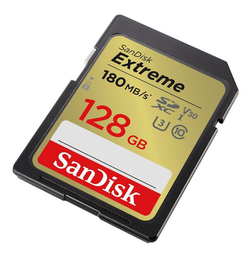 Sandisk Extreme Sdxc U3 V30 180mb/s 128gb (amarelo)