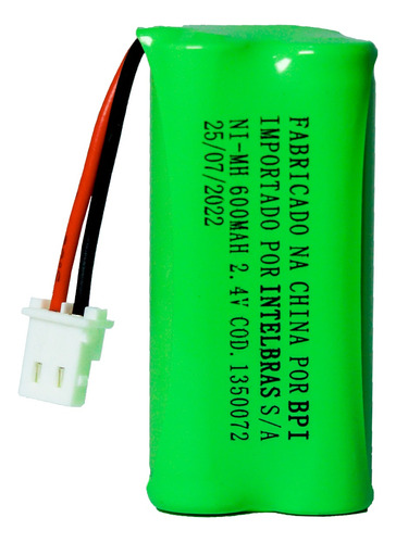 Bateria Original Intelbras P/tel. 2,4v 600mah Recarregável 