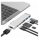 Adaptador Hub 7 Em 1 Apple Macbook Air M1 4k + Thunderbolt