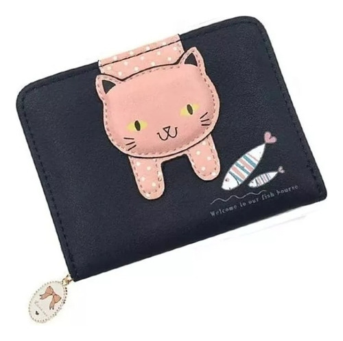 Cartera Pequeña Para Mujeres Diseño De Gato Kawaii