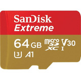 Nueva Memoria Sandisk Extreme 64gb V30 Microsd 100m/s U3 4k 