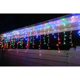 2 Cascata 400 Led 10m Decoração Natal Luz Clorida 8f 127v