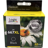 Cartucho Tita Alternativa Logic 667xl Bk 22ml