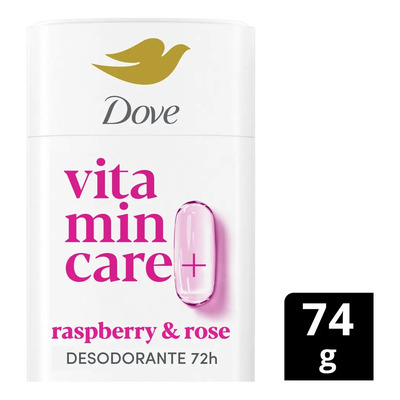 Antitranspirante stick Dove Vitamin Care+ Raspberry & Rose frambuesa & rosa 74 g | MercadoLibre