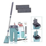 Rodo Flat Mop E Balde Lava E Seca Profissional Com 2 Refis