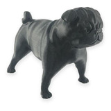 Pug Pet Decoração 3d Preto