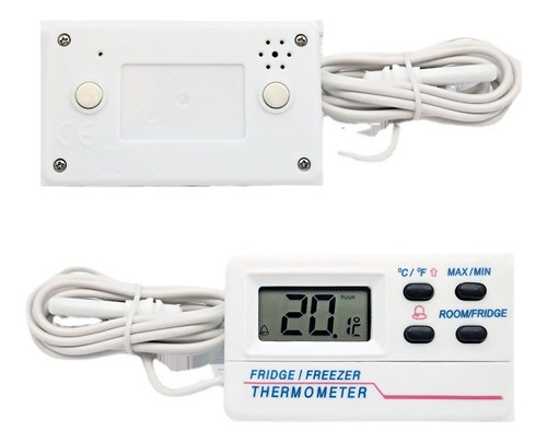 Termometro Digital Refrigerador Sonda Alarma Max Min C°f°(b)