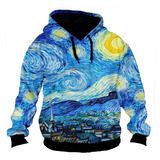 Buzo O Campera Capucha Zt - Bczt-0341- Van Gogh 1 Noche Estr