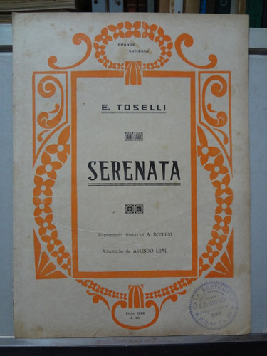 Partitura Piano Serenata E. Toselli Adapt. Arlindo Leal