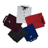 Kit 6 Camisas Polo Bolso Masculina Blusa Camiseta Atacado 