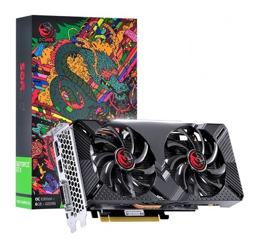 Placa De Vídeo Nvidia Pcyes  Graffiti Series Geforce Gtx 16 Series Gtx 1660 Ppoc166019206g5 6gb