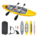 Kayak Inflable De 12.0 Ft X 3.4 Ft, Kayaks De Pesca Para Adu