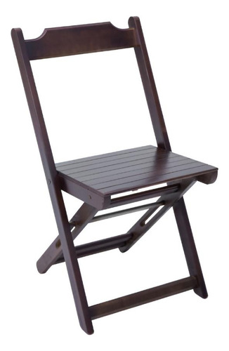 Cadeira De Madeira Dobravel Preto Anatomico Mesas & Cadeiras