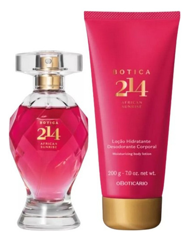 Combo Botica 214 African Sunrise : Edp 75ml + Loção 200g