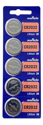 5 Baterias Sony Murata Cr2032 3v Relógio Pc Camera Digital
