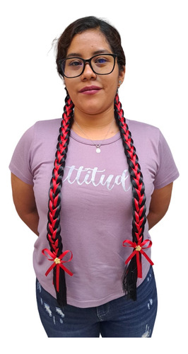 Trenzas De Adelita Indita Maria Cabello Falso Listón Colores