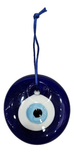 Colgante Ojo Turco Azul Vidrio 8cm Aprox Monte Kurama