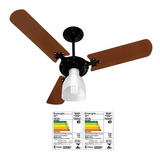 Ventilador De Teto Venti-delta Super Delta 127v Mogno/preto Estrutura Preto Pás Mogno Diâmetro 100 Cm Material Das Pás Madeira Quantidade De Pás 3 110v