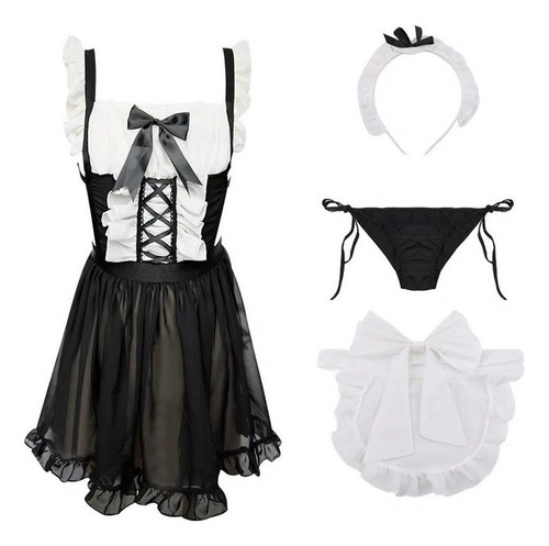 Conjunto De Lencería Sexy De Carácter Lolita Maid