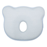 Travesseiro Para Bebê Anatômico Urso Azul 16151 - Buba
