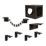 Playground Para Gato 7pcs Prateleira Ponte Degrau E Casinha