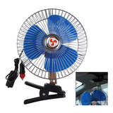 Ventilador Metalico 8 Pulgad 12v Universal Plateado Con Clip