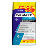 Alimento Balanced Perro Adulto Raza Mediana 20+2kg