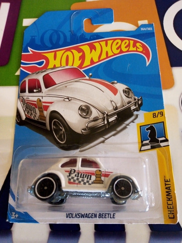 Hot Wheels | Volkswagen Beetle Vocho Ajedrez Pawn Blanco