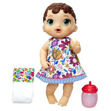 Nova Baby Alive Hora Do Xixi Cabelo Castanho Hasbro