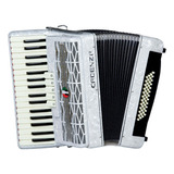 Acordeon Cadenza 48 Baixos Cd48/34 Wh Branco Perolizado C/ba