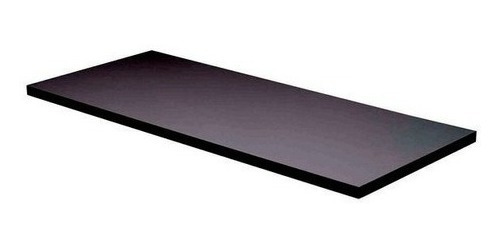 Prateleira Decorativa  110x25 Mdf 30mm Preto C/suportes