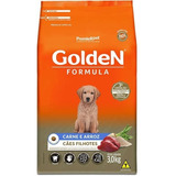 Ração Para Cães Golden Filhote Sabor Carne 3kg