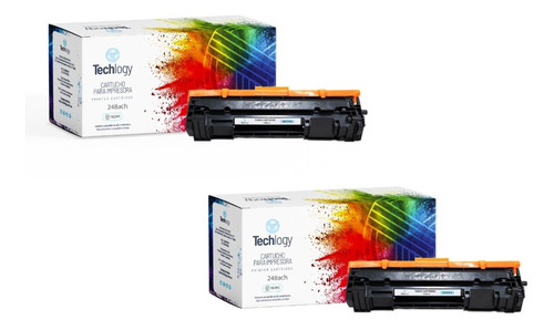 Toner Techlogy 48a Cf248a Con Chip 2 Pack M15w Mfp M28w 