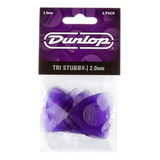 Kit 6 Palhetas Dunlop Tri Stubby Lexan - 473p Tamanho 2.00