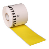 Rollo Brother Amarillo 62mmx30m Ql800 Etiqueta Continua