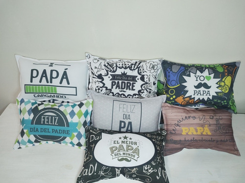 10 Almohaditas 20x30 Frases Dia Del Padre