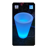 Maceta Luz Interior Foco Colores X Celular Wifi Alexa 74 Cm