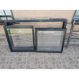 Ventana Aluminio Reforzada Negra Con Reja Incluida 70 ×120 