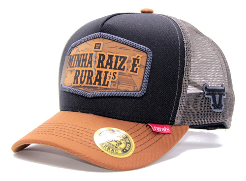 Boné Country Trucker Rurals Minha Raiz É Rural Aba Curva