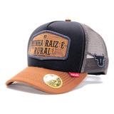 Boné Country Trucker Rurals Minha Raiz É Rural Aba Curva