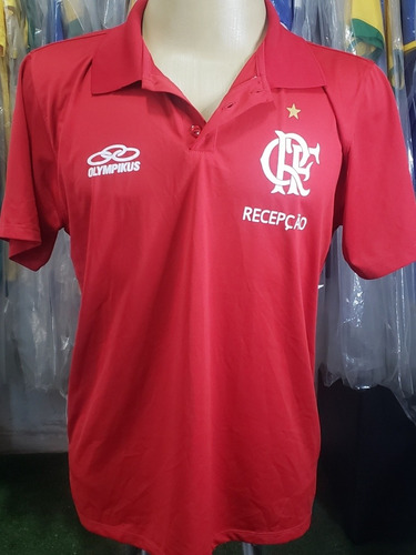 Camisa Flamengo Olympikus 2010 Comissão Técnica/ Recepção 