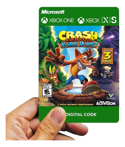Crash Bandicoot N. Sane Trilogy Xbox Series E One 25 Dígitos