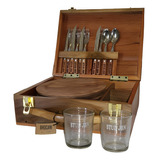 Juego Asador Kit Asado Set Parrillero X 16 Combo