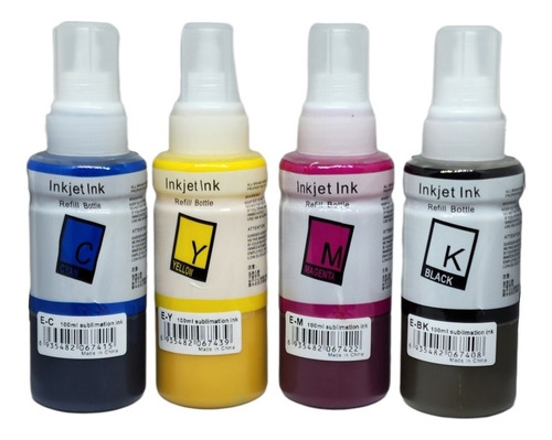 Tinta Sublimacion Pack 4 Colores Para Epson