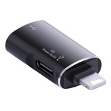 Adaptador Otg Lightning 8pin Macho A Usb 3.0 + Usb-c Hembra