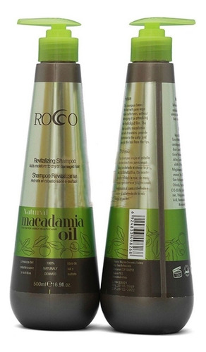  Kit Shampoo + Acondicionar Rocco Macadamia Oil 500ml