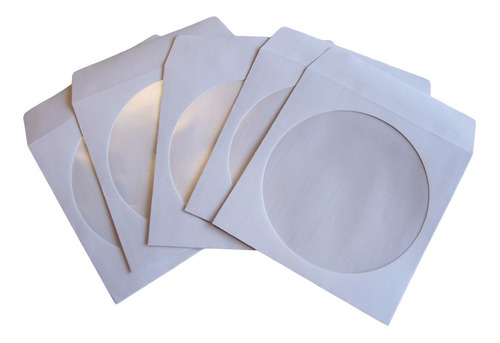 200 Envelopes Papel Para Cd / Dvd Com Visor Transparente