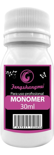 Monomer Liquído Acrílico Fengshangmei 30ml Acrigel Unhas