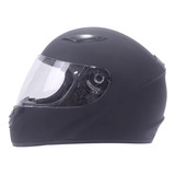 Casco Integral Negro Mate Con Visor Doble Y Certificado Dot